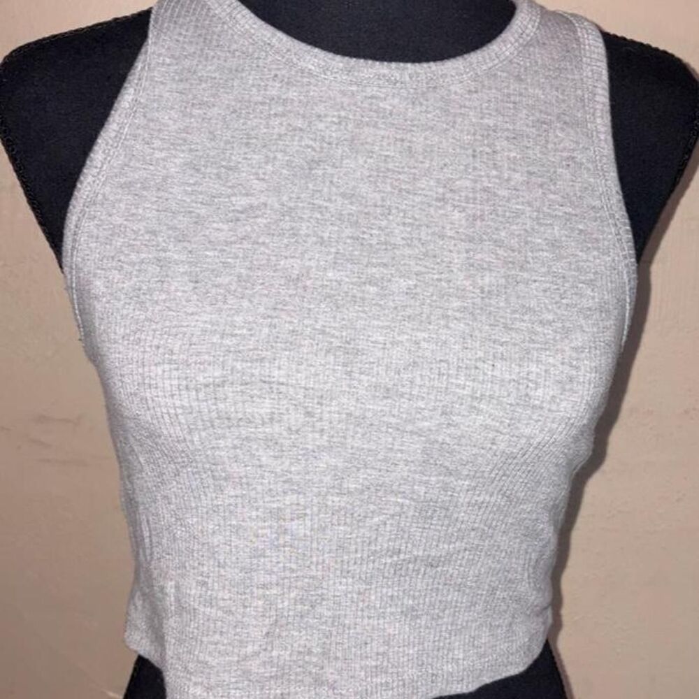 Shein Women's Grey and White Vest